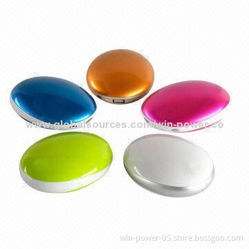 Mobile Power Banks with 6,800mAh Capacity, Sized 80 x 108 x 38mm, OEM Colors Welcomed